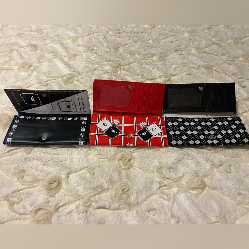 NEW SAN-X LOT!! Monokuro Boo Wallets, LOT SAN-X Anime-style characters, Japanese - Picture 3 of 6